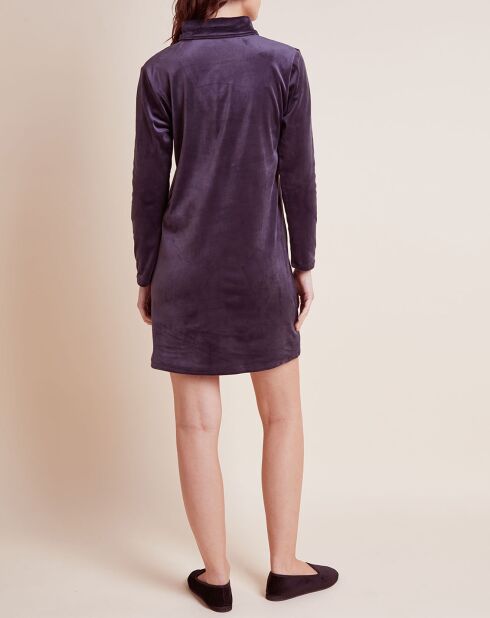 Chemise de nuit en Velours Paola marine