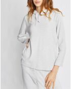 Sweat Sweethome blanc/gris chiné