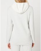 Sweat Sweethome blanc/gris chiné