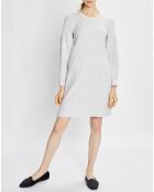 Robe Sweethome gris chiné/blanc