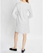 Robe Sweethome gris chiné/blanc