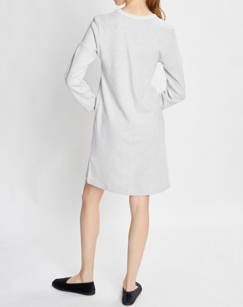 Robe Sweethome gris chiné/blanc