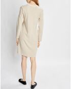 Robe Sweethome beige/blanc
