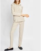 Pantalon Sweethome beige/blanc