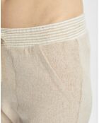 Pantalon Sweethome beige/blanc