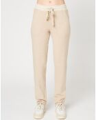 Pantalon Sweethome beige/blanc