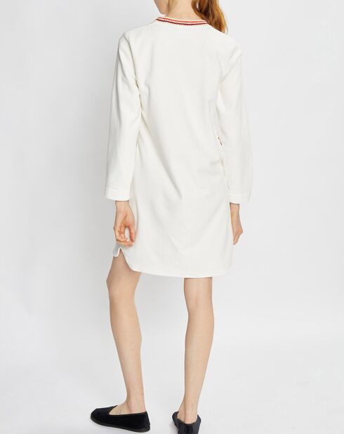 Chemise de nuit Teddy écrue