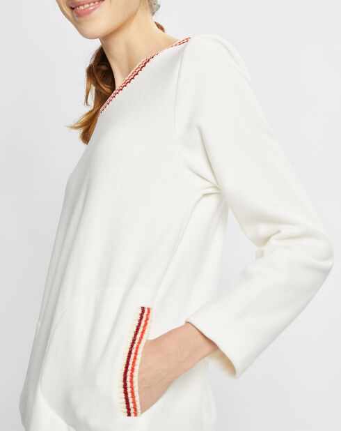 Chemise de nuit Teddy écrue