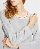 Chemise de nuit Teddy gris chiné