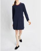 Chemise de nuit Teddy bleu marine