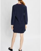 Chemise de nuit Teddy bleu marine