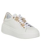 Wit/gouden leren sneakers van Ella