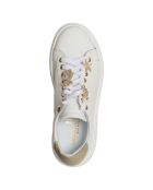 Wit/gouden leren sneakers van Ella