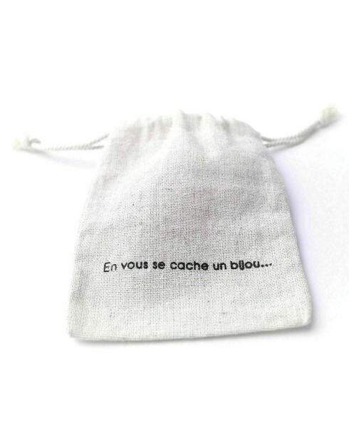 Boucles d'oreilles Olivia Topaze en laiton doré