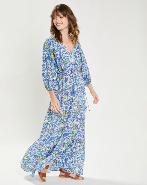 Robe Roline imprimée fleurs fondu