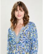 Robe Roline imprimée fleurs fondu