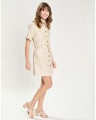 Robe en Lin mélangé Rila beige