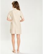 Robe en Lin mélangé Rila beige