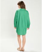 Robe en Popeline Rimen verte