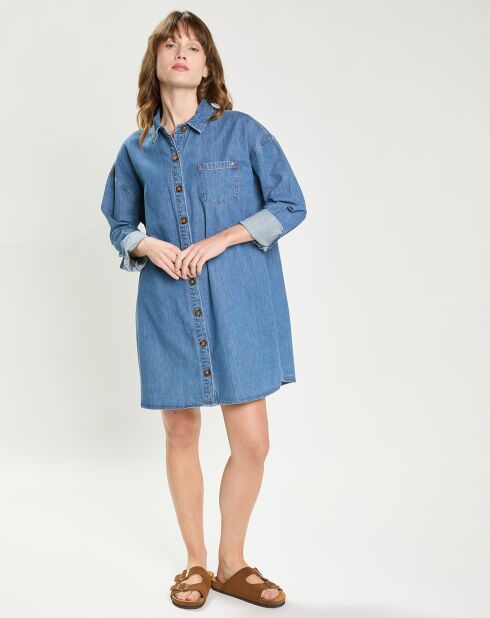 Robe en jean Rimen stone