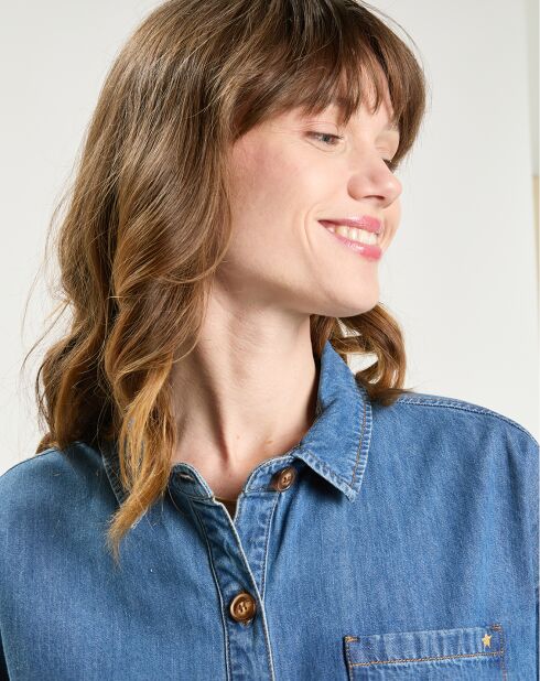 Robe en jean Rimen stone