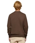 Pull Rigby Go U Neck marron