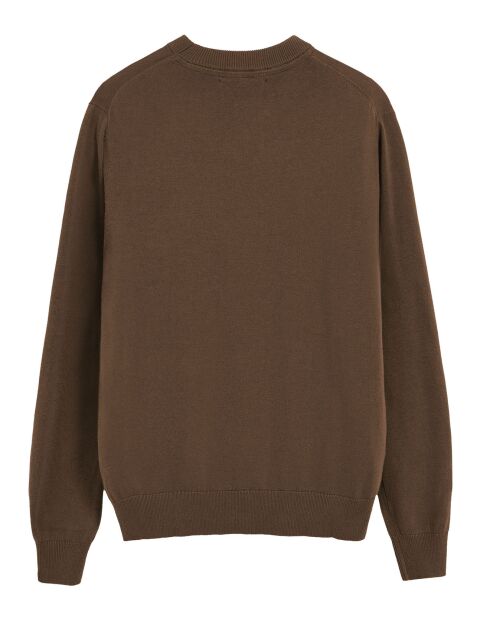 Pull Rigby Go U Neck marron