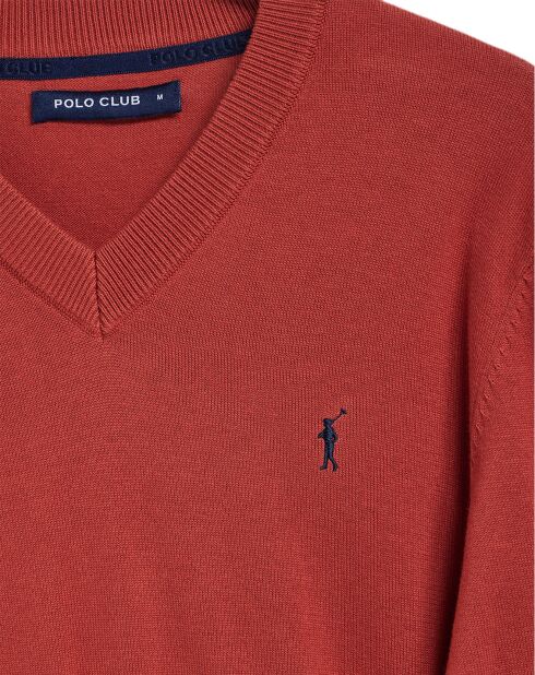 Pull Rigby Go V Neck rouge