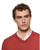 Pull Rigby Go V Neck rouge