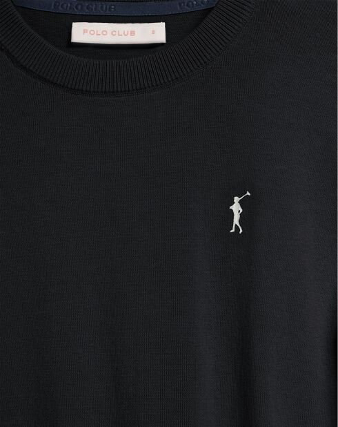 Pull Rigby Go U Neck W noir