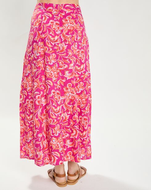 Mehrfarbiger Rock mit Kaschmir-Print Josane