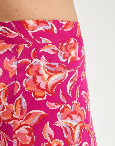 Mehrfarbiger Rock mit Kaschmir-Print Josane