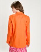 Veste en Lin & Coton Vivano orange