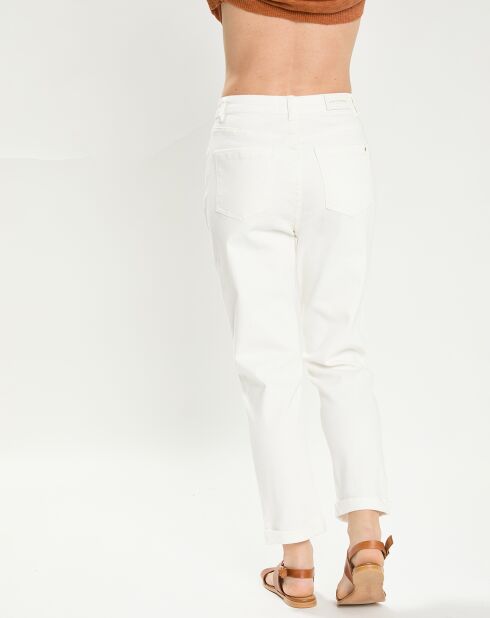 Witte geborduurde Pomme-jeans