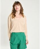 Pull en Lin & Coton Maddly beige
