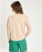 Pull en Lin & Coton Maddly beige