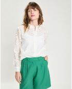 Chemise en Broderie Anglaise Clodia blanche