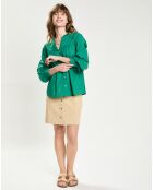 Chemise en Broderie Anglaise Loan verte