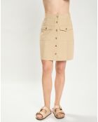 Jupe en Twill Jory beige