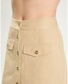 Jupe en Twill Jory beige