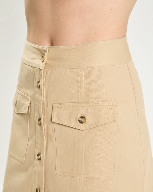 Jupe en Twill Jory beige