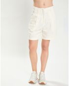 Short en Lin & Coton Sevia ivoire
