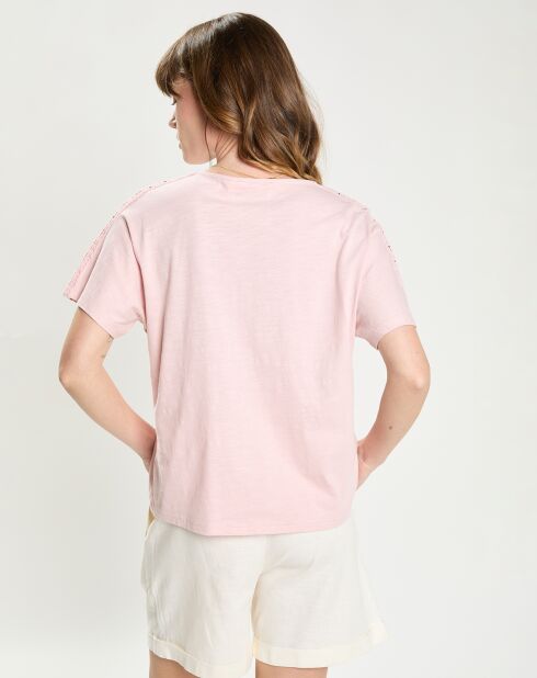 T-Shirt Tila rose poudre
