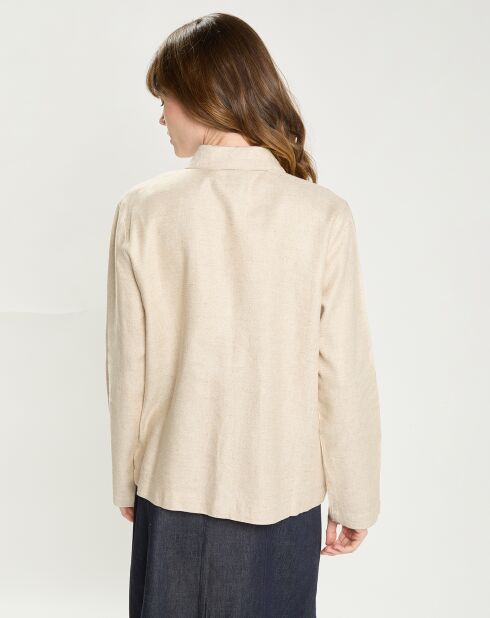 Veste en Lin mélangé Fauline beige