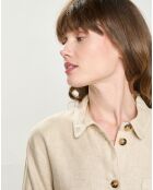 Veste en Lin mélangé Fauline beige