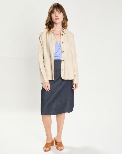 Veste en Lin mélangé Fauline beige