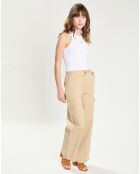 Pantalon cargo Pina beige