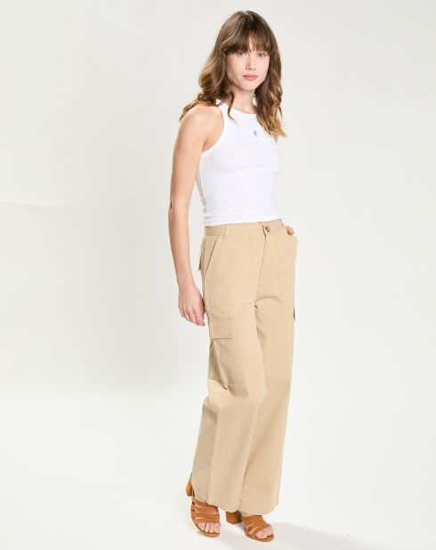 Pantalon cargo Pina beige