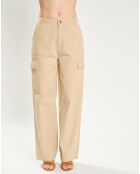 Pantalon cargo Pina beige