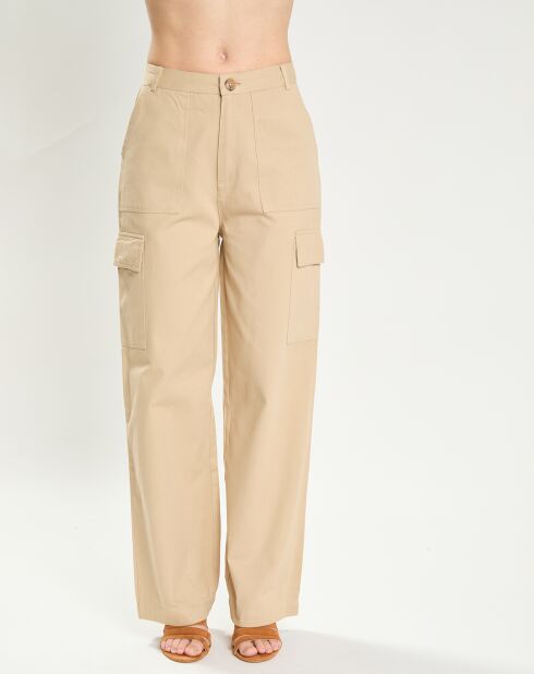 Pantalon cargo Pina beige